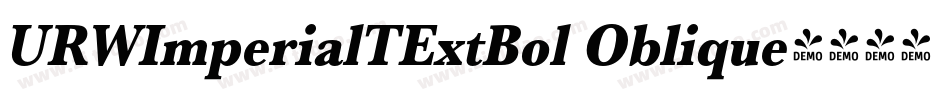 URWImperialTExtBol Oblique字体转换